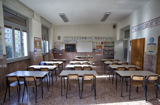 Un'aula della scuola Primaria