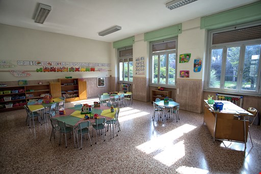 Un'aula della scuola dell'Infanzia