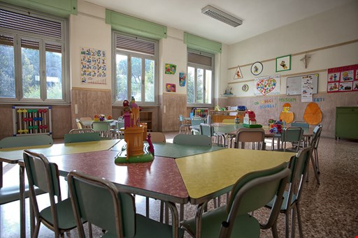 Un'aula della scuola dell'Infanzia